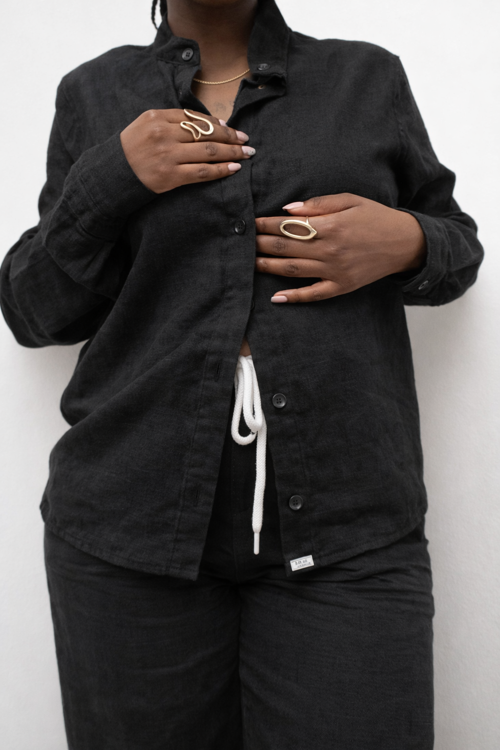 Linen Mandarin Shirt